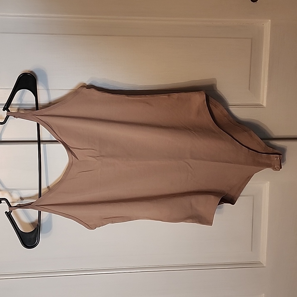 Forever 21 bodysuit, tan, size L, minimal wear!
